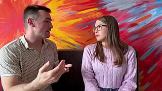 Latina College Student Glasses Fucks Professor Pass English Class 😘