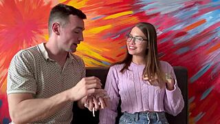 Latina College Student Glasses Fucks Professor Pass English Class 😘