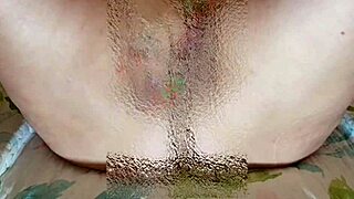 Fat Sixty-Year-Old Granny With Huge Saggy Tits Caresses Her Old Pussy