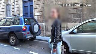 skinny brunette teen 18+ does her first porn casting