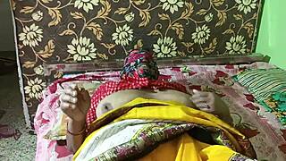 Indian aged aunty engages in hardcore sex with young boy