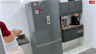 A man hires a maid with a short skirt stuck in her big ass, driving him wild with desire.