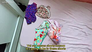 I hired a maid who teased me with her shorts.