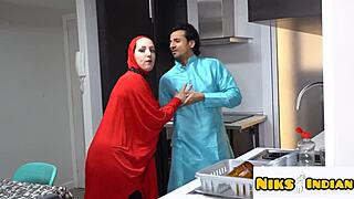 हिजाबी मुस्लिम औरत ने पति को धोखा देकर हिन्दू लड़के से बुर चुदवाई, she confessed after the rough session