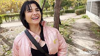 Nadja Hot, the tattooed Spanish girl, caught swallowing Torbe's cum.