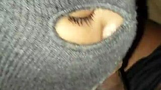 intense sloppy blowjob on the balcony with a monster cock