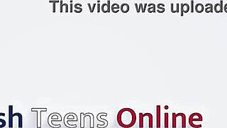 Hot british teen 18+ gives an epic blowjob