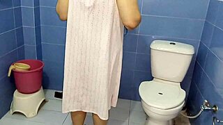 Gorgeous Bbw Desi Indian Sexy Chubby Bhabhi Netu Nude Bathing In Home Bathroom With Hot Water Shower