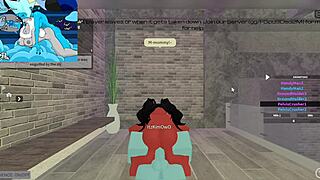 demon fucks huge futa cock in intense session