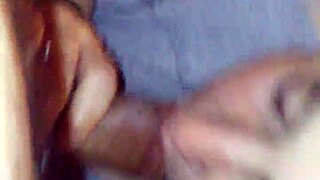 BBW wife gives blowjob and swallows