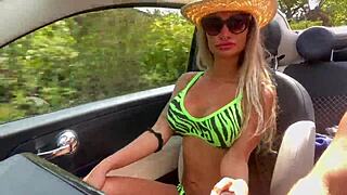 i watched monika fox strip naked and drive around the city in her car