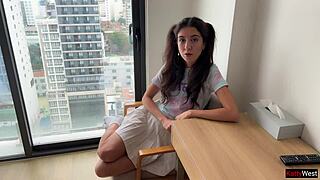 Step Sister Asks To Fuck Hard And Cum On Face