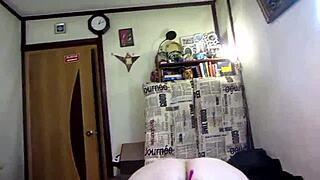 Slave wife submits to anal training with handcuffs and humiliation in bdsm session