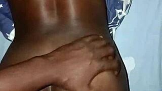 Ebony Girlfriend's Intimate Moment with Partner in Homemade Video