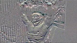 Eighteen-year-old Reese Rideout working out in the gym