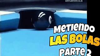 Latina milf sucks and licks huge balls