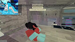 demon fucks huge futa cock in intense session