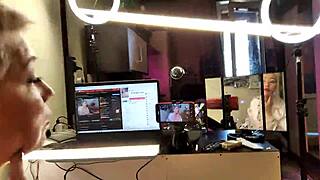 depraved mature bitch aimee and her bald hot orangutan-husband shoot adult movies that is they have fun fucking for their own pleasure which they all wish