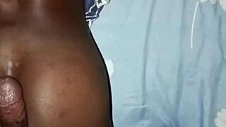 Ebony Girlfriend's Intimate Moment with Partner in Homemade Video