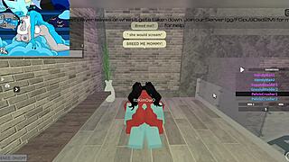 demon fucks huge futa cock in intense session