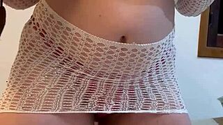 This naughty employee gives her boss an amazing homemade blowjob.