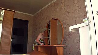 Neighbor Spies On Chubby Milf Through Open Window