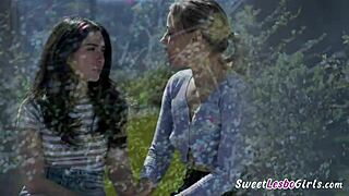 Jane Wilde Anna Claire Clouds Blonde Horny Lesbian Teen 18+ Seduces Her Brunette Friend And Kiss Tender