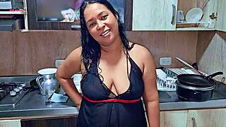 squirting in the kitchen for my stepson im horny stepmom