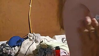 My wife and I casually undress and start playing with each other's bodies