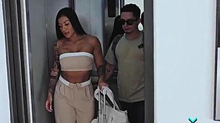 i give a rimjob to big cock guy on our first trip together with squirt - mariana martix