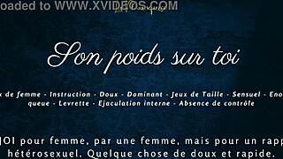 hey ladies, feel the weight of a man on you in this french audio experience