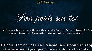 hey ladies, feel the weight of a man on you in this french audio experience