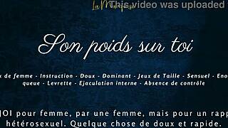 hey ladies, feel the weight of a man on you in this french audio experience