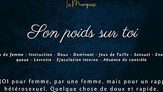 hey ladies, feel the weight of a man on you in this french audio experience