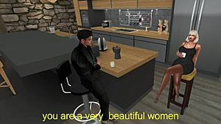 late night cheating sex in the kitchen with wife