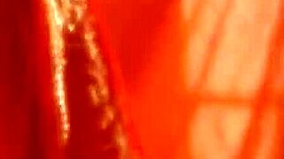 Petite brunette enjoys a relaxing body cleanse