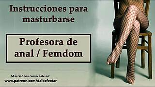 i am the profesora espa�ola doing anal joi femdom hipnosis sin manos, it's so intens