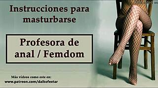 i am the profesora espa�ola doing anal joi femdom hipnosis sin manos, it's so intens