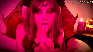 Halloween night, having wild sex with a demon girl 😈👻
