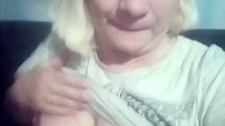 Big milf flaunts her huge fat tits