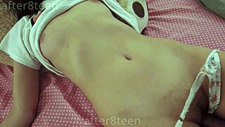 stepdaughter surprised by visitor in her early morning room