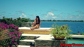 I saw this 19yo babe get fuck hard by horny stalker