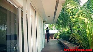 I saw this 19yo babe get fuck hard by horny stalker