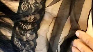 Mature married couple engages in amateur POV anal sex and assfucking during their wedding day.