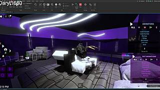 Intense roblox sex session with big ass and tits, cum explosion