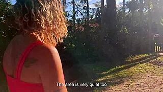 encountering a rural woman on the street and leading her into the forest