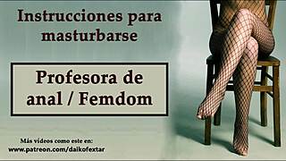 i am the profesora espa�ola doing anal joi femdom hipnosis sin manos, it's so intens
