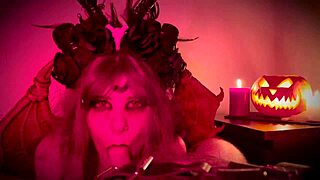 Halloween night, having wild sex with a demon girl 😈👻