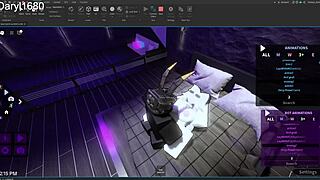 Intense roblox sex session with big ass and tits, cum explosion