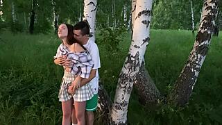 i'm fuckin hard my best frends hot girlfriend in the forest agin while hes pickin wildberries
